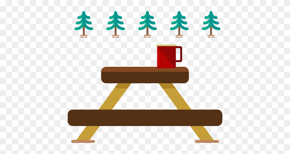 Rest Area Table Furniture And Household Picnic Table Nature, Acrobatic, Balance Beam, Gymnastics, Sport Free Png Download