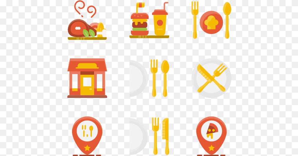 Restaurant Food Icon, Cutlery, Fork Free Png