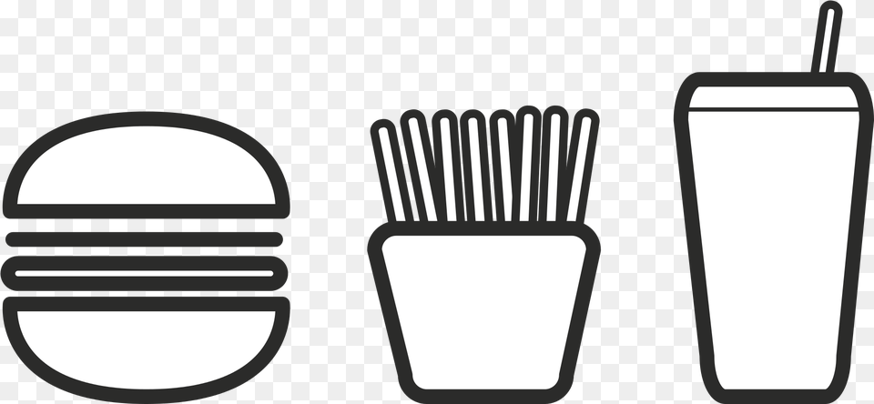 Restaurant Icon Burgers Black And White, Cutlery, Fork, Light Free Transparent Png