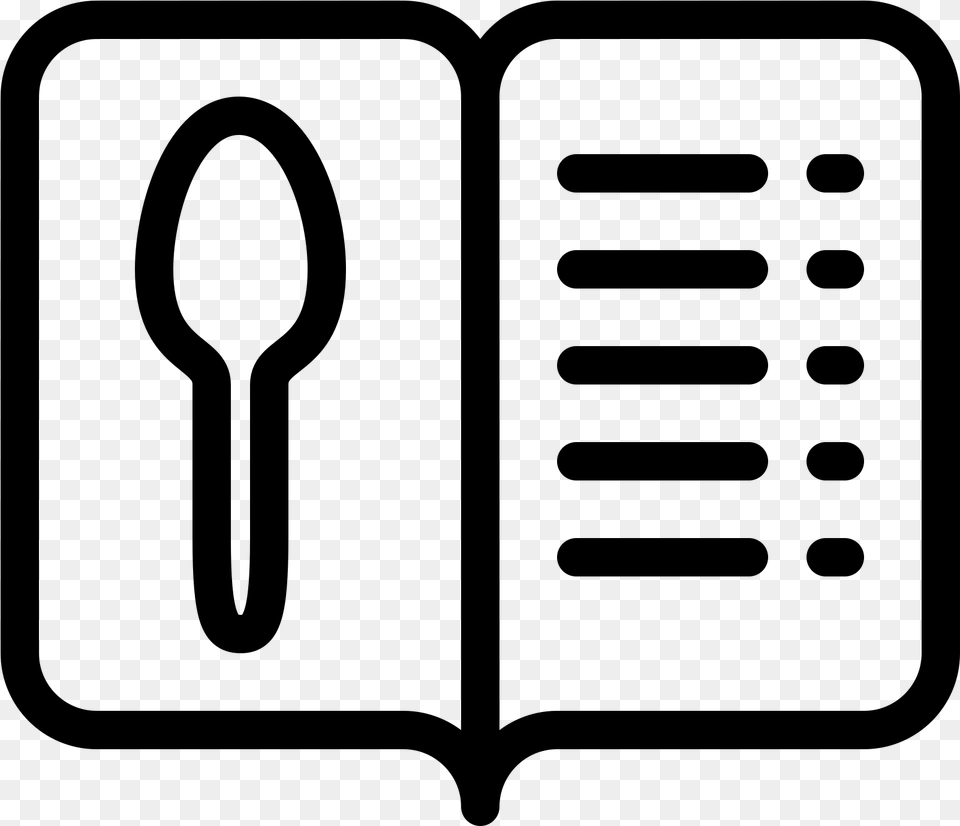 Restaurant Menu Icon, Gray Free Transparent Png