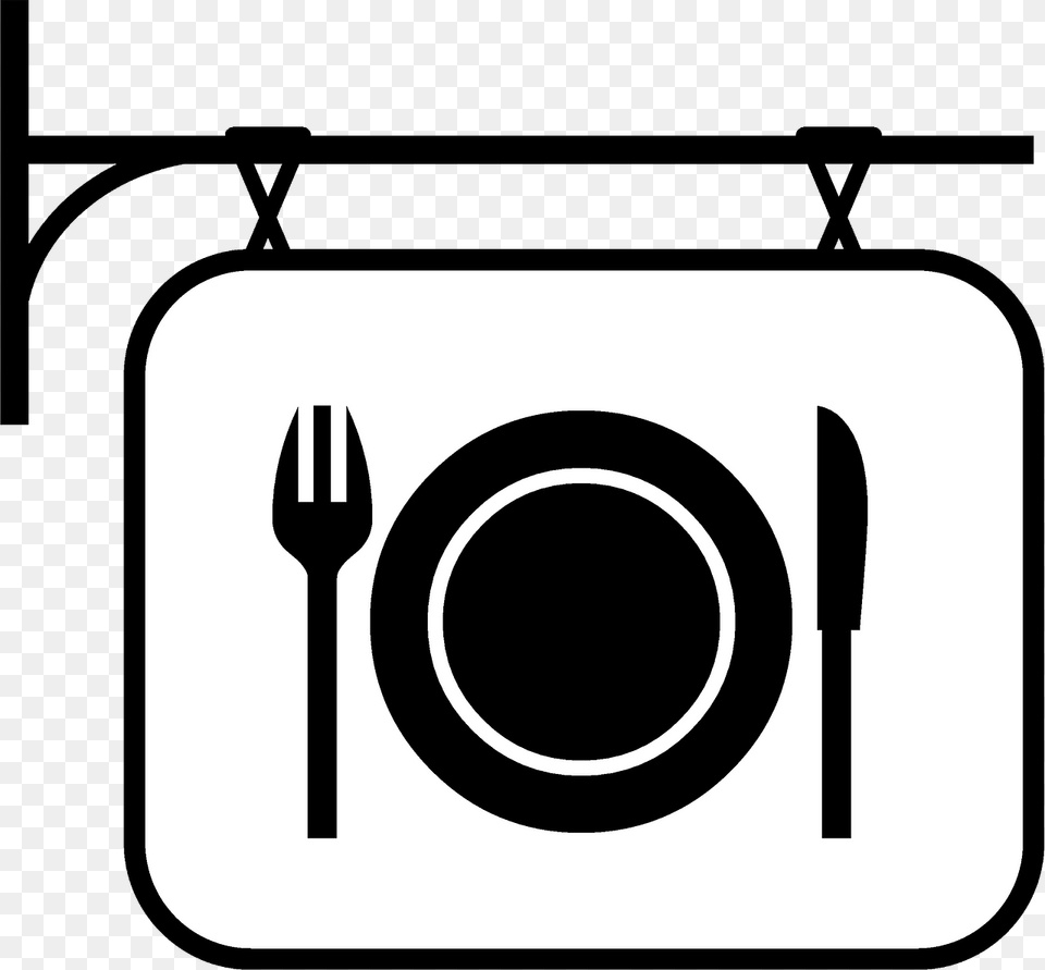 Restaurant Sign Clipart, Cutlery, Fork, Spoon Png Image