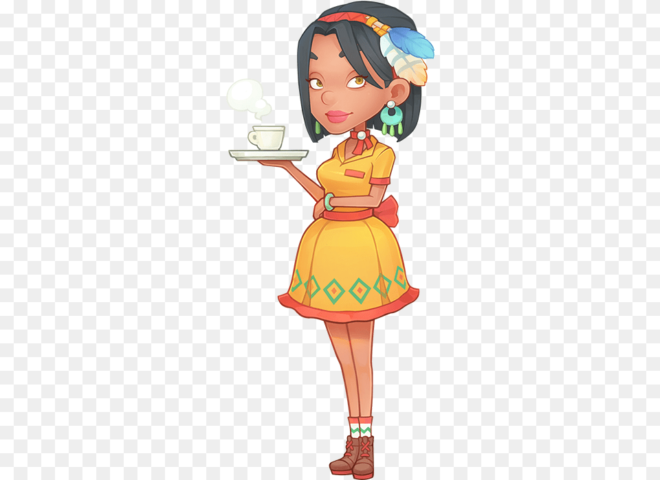 Restaurant Waitress My Time At Portia Characters, Publication, Book, Comics, Child Free Png