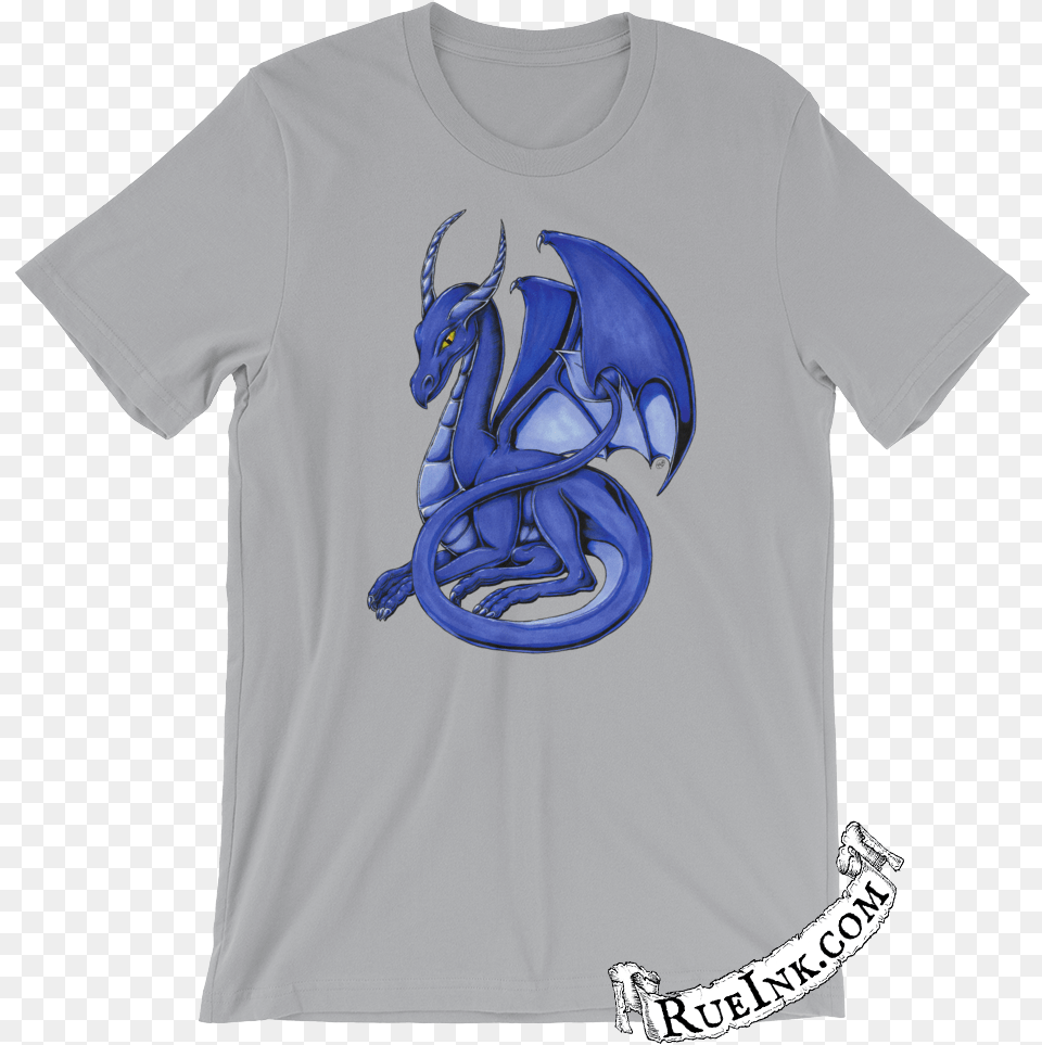 Resting Blue Dragon Men39s Shirt Black Cat Witch T Shirt, Clothing, T-shirt Free Png