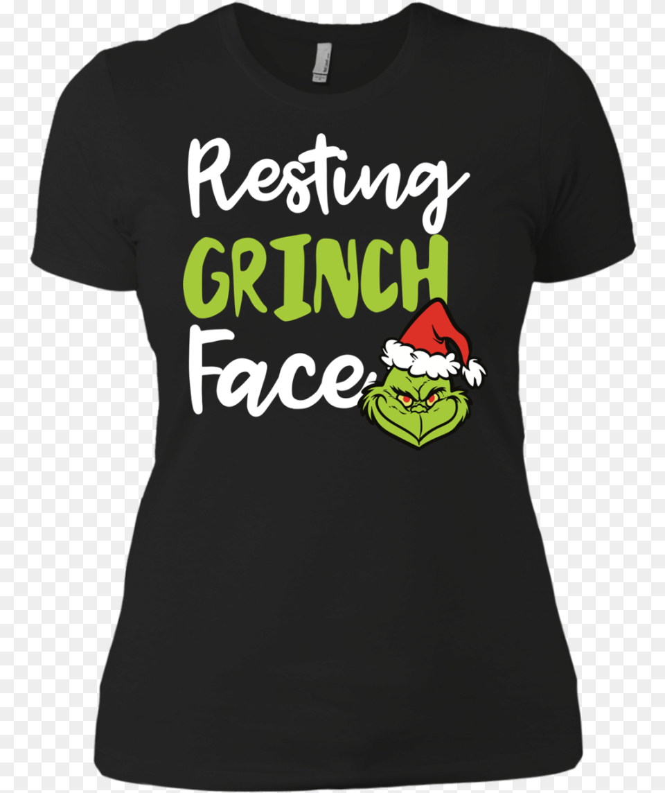 Resting Grinch Face Tshirt Sweater Tank Shit Crew T Shirt, Clothing, T-shirt, Amphibian, Animal Free Png