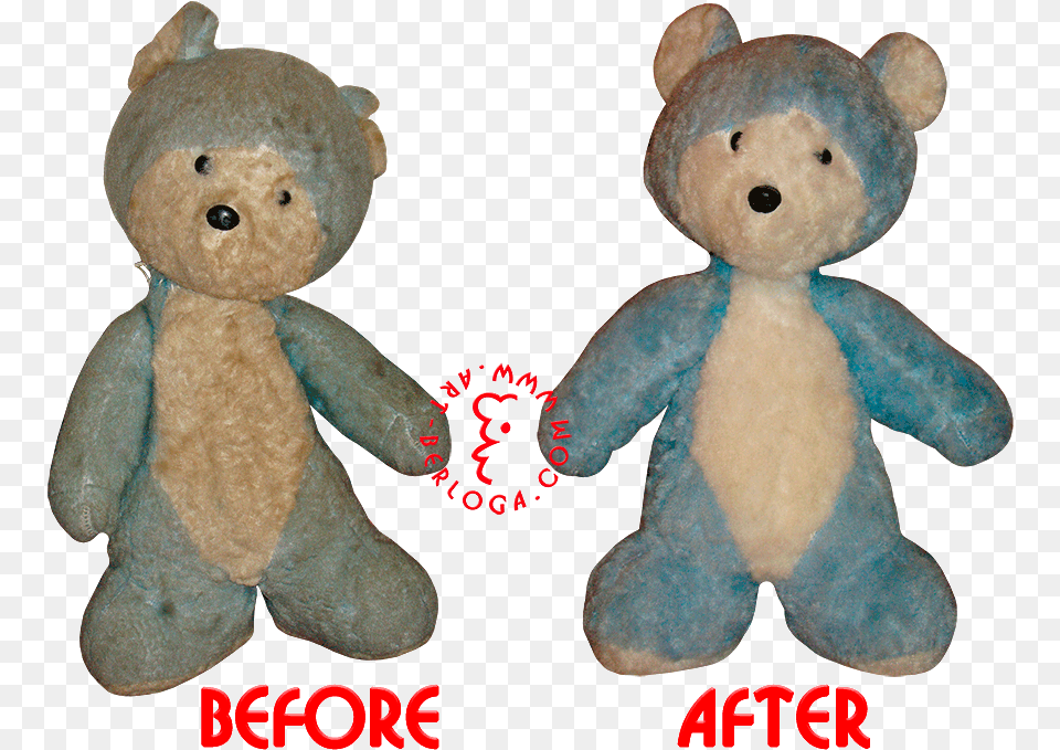 Restoration Blue Teddy Bear For Girl Teddy Bear Restoration Before And After, Animal, Mammal, Plush, Toy Png Image