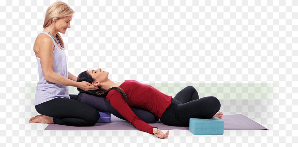 Restorative Yoga Head Massage, Adult, Female, Person, Woman Free Png Download