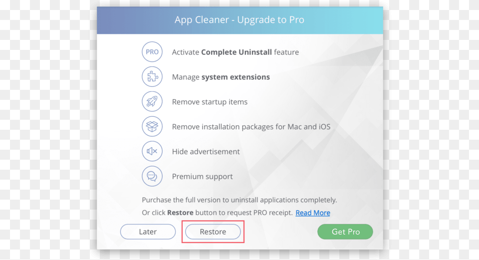 Restore Button App Cleaner Application Software, Text Png