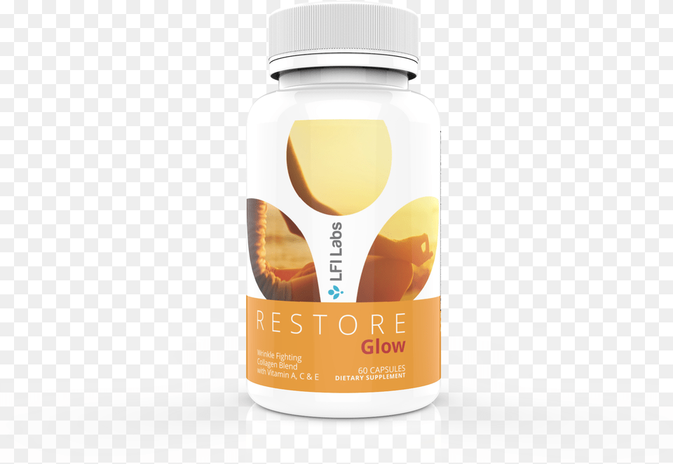 Restore Glow Label Lfi Labs Lfi Restore For Women Your Doctor Recommended, Herbal, Herbs, Plant, Bottle Free Transparent Png