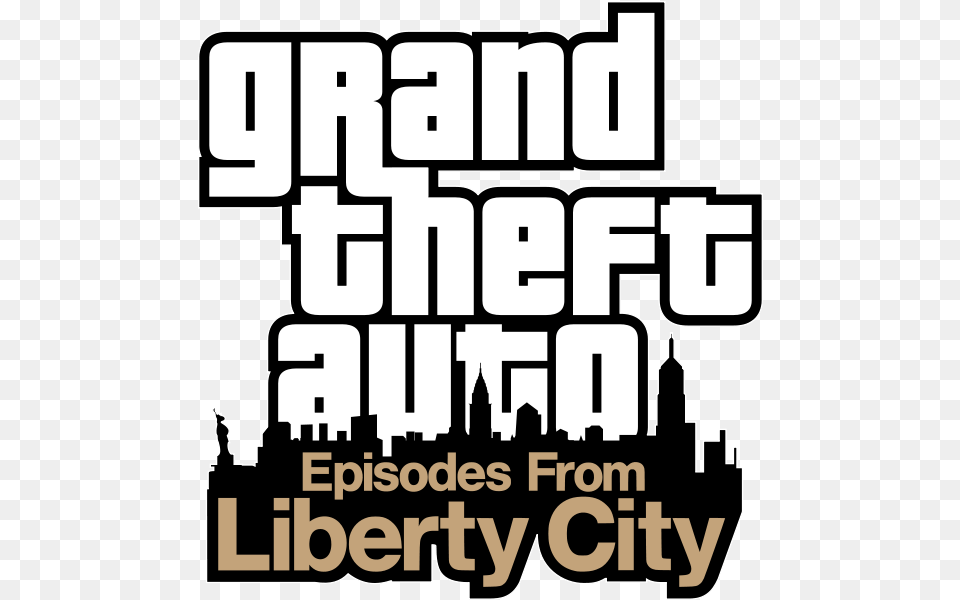 Restore Gta Removed Soundtracks Grand Theft Auto Episodes From Liberty City Logo, Advertisement, Poster, Scoreboard, Book Free Png