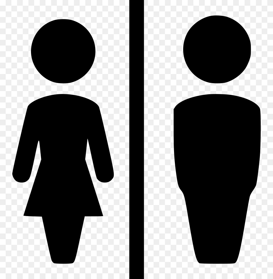 Restroom Icon, Silhouette, Symbol Free Png