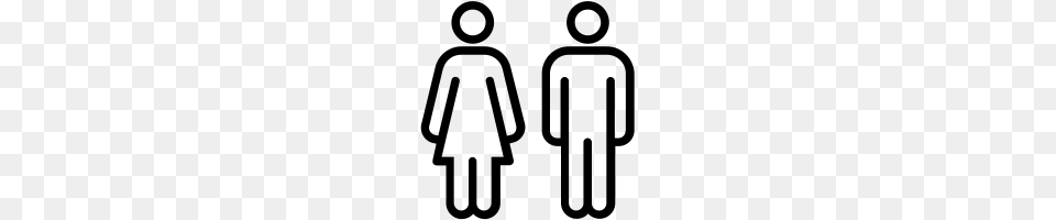 Restroom Icons Noun Project, Gray Png