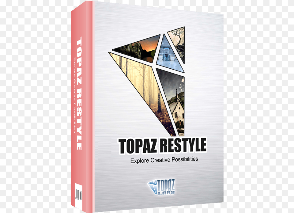 Restyle Box Clear Topaz Plugins Photoshop Cc 2019, Advertisement, Triangle, Poster, Book Png