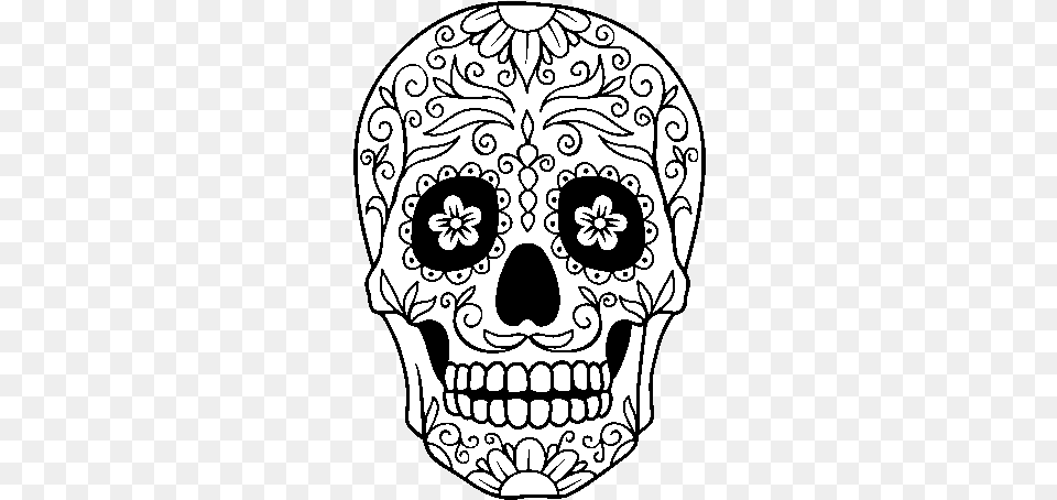 Result For Calavera Sugar Skull Art Sugar Skulls Caveira Mexicana Desenho Para Colorir, Doodle, Drawing, Stencil, Baby Free Transparent Png