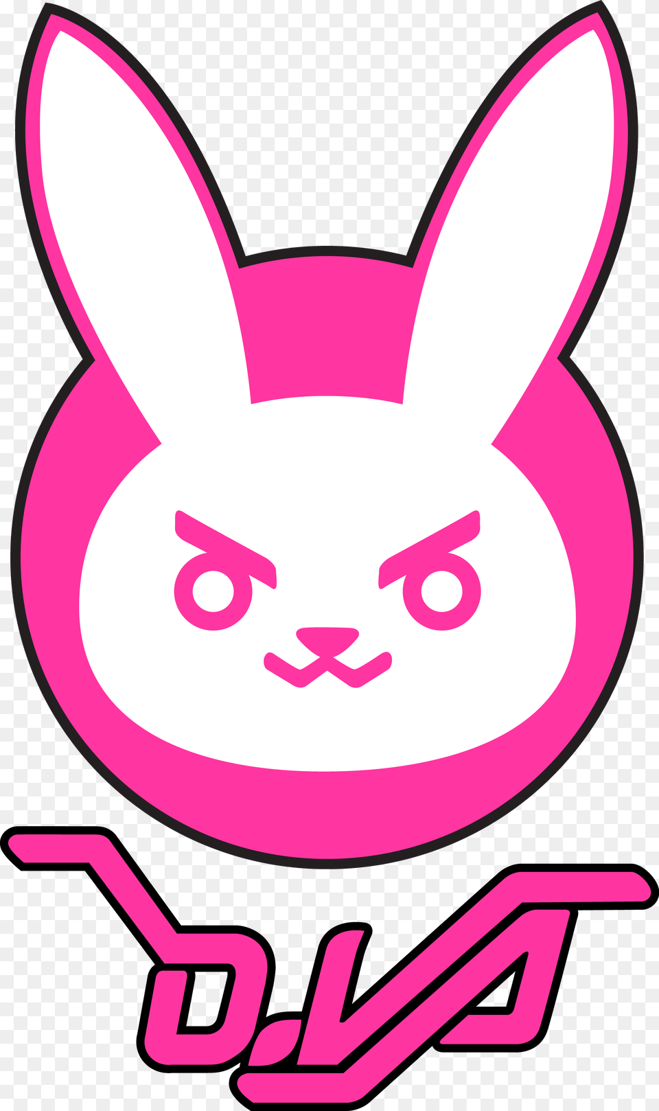 Result For D D Va Bunny Logo, Sticker, Device, Grass, Lawn Png