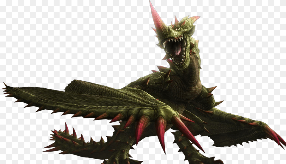 Result For Monsters Monster Hunter Frontier Green Wyvern, Dragon, Animal, Dinosaur, Reptile Png Image