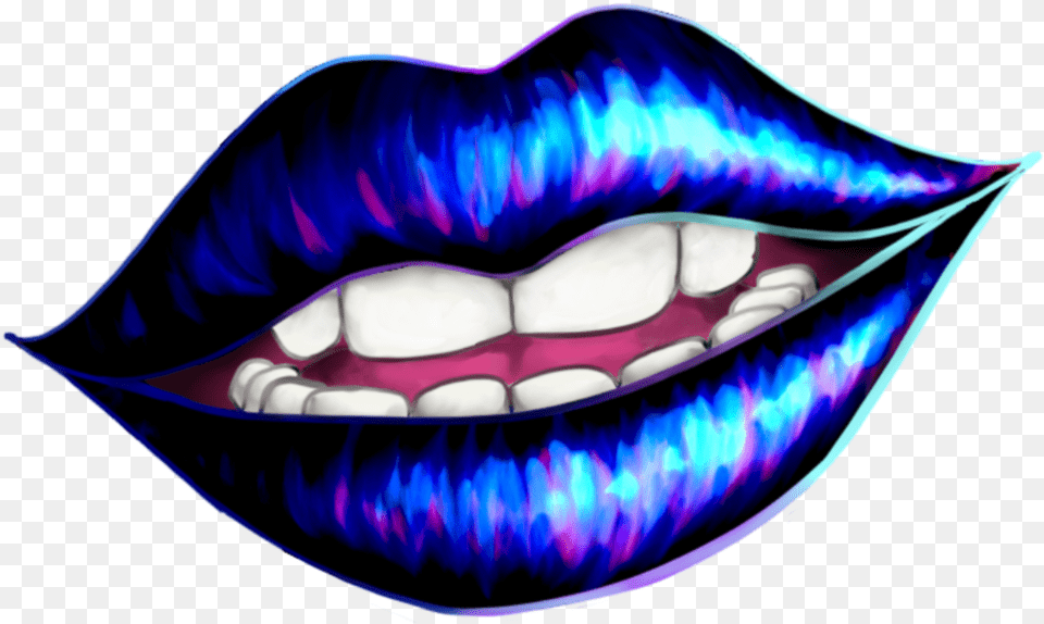 Result For Neon Lips Pictures Transparent Neon Lips, Body Part, Mouth, Person, Teeth Png