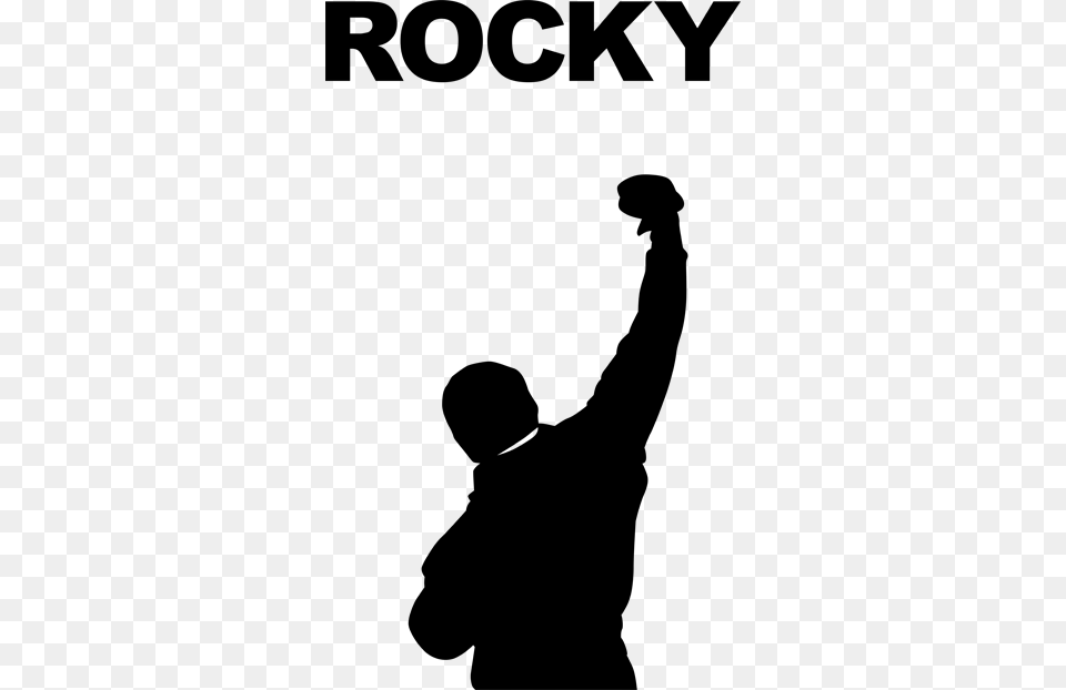 Result For Rocky Balboa Silhouette Tattoo Ideas, Formal Wear, Cross, Symbol Free Png Download