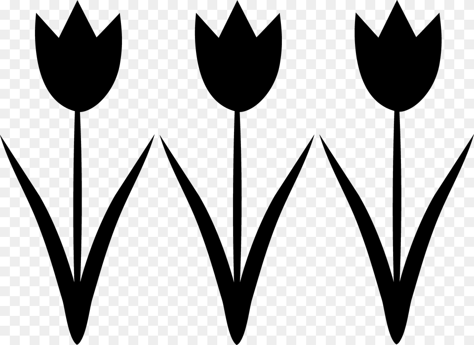 Result For Tulip Silhouette Clip Art Cricut Designs, Bow, Weapon Free Transparent Png