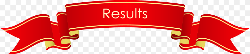 Result Ribbon Scroll Red Banner, Logo, Text Free Png Download