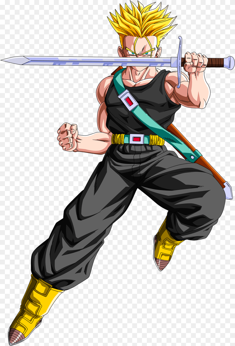 Resultado De Imagem Para Mirai Trunks Sword Trunks Sword Super Saiyan, Book, Comics, Publication, Weapon Free Png Download