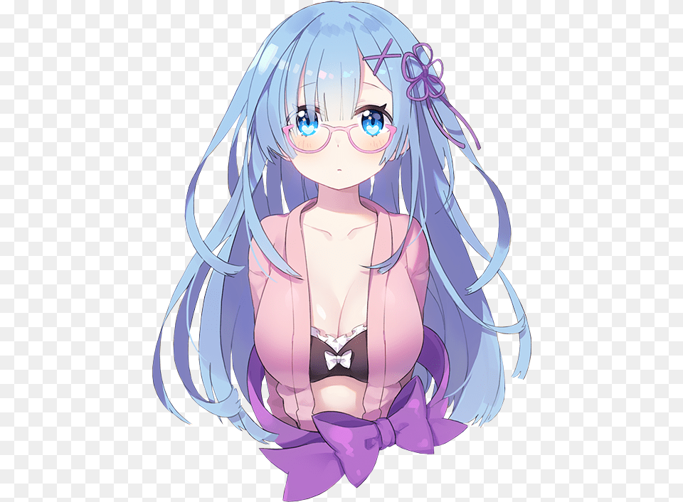 Resultado De Imagem Para Rem Render Long Hair Rem Render, Book, Comics, Publication, Baby Free Transparent Png