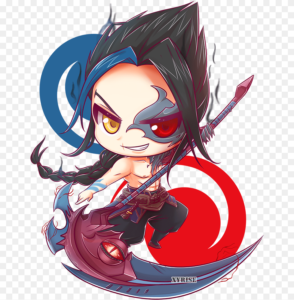 Resultado De Imagem Para Wallpaper League Of Legends League Of Legends Chibi Kayn, Book, Comics, Publication, Adult Free Png