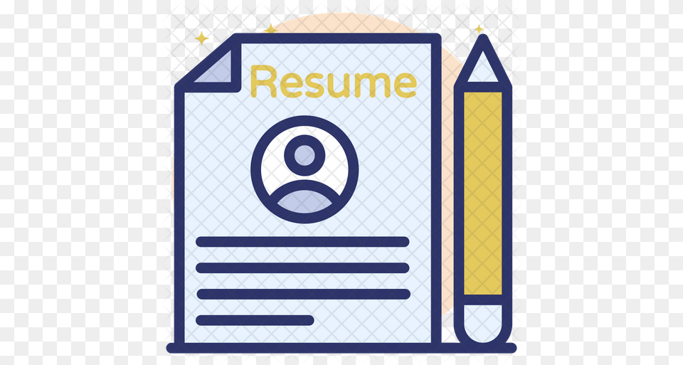 Resume Icon Number, Text, Pencil Png Image