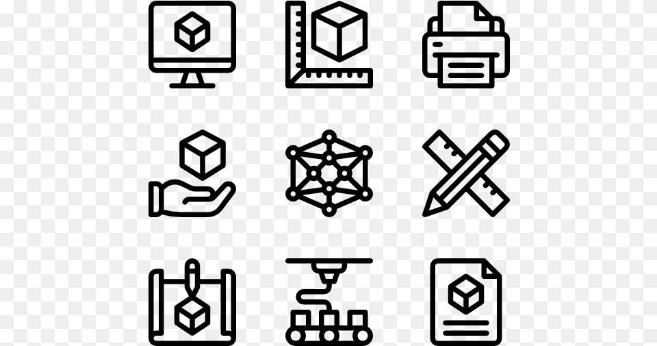 Resume Icons, Gray Png