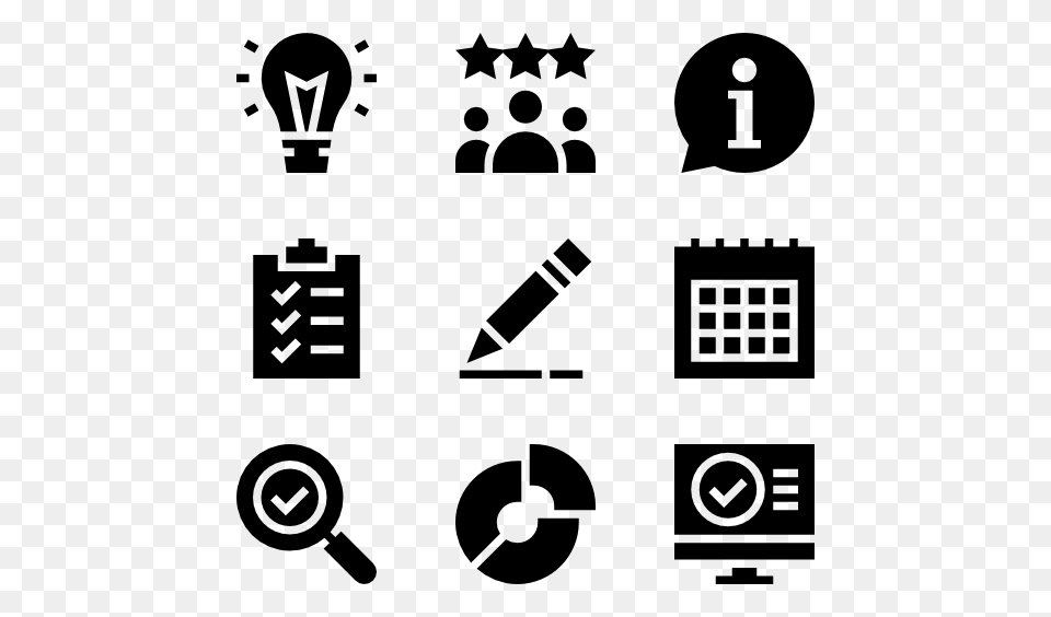 Resume Icons, Gray Free Png Download