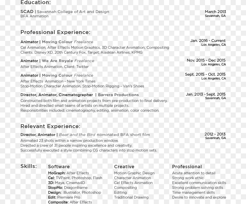 Resume Mattbarrera Document, Text, Page Free Transparent Png