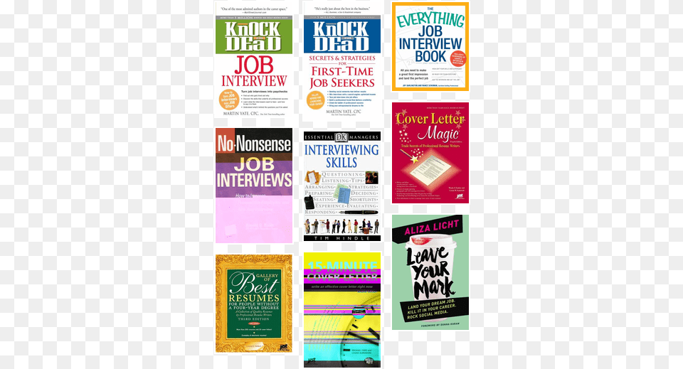Resume Writing And Job Interview Books Leave Your Mark Land Your Dream Job Kill It In Your, Advertisement, Poster, Person, Publication Free Png Download