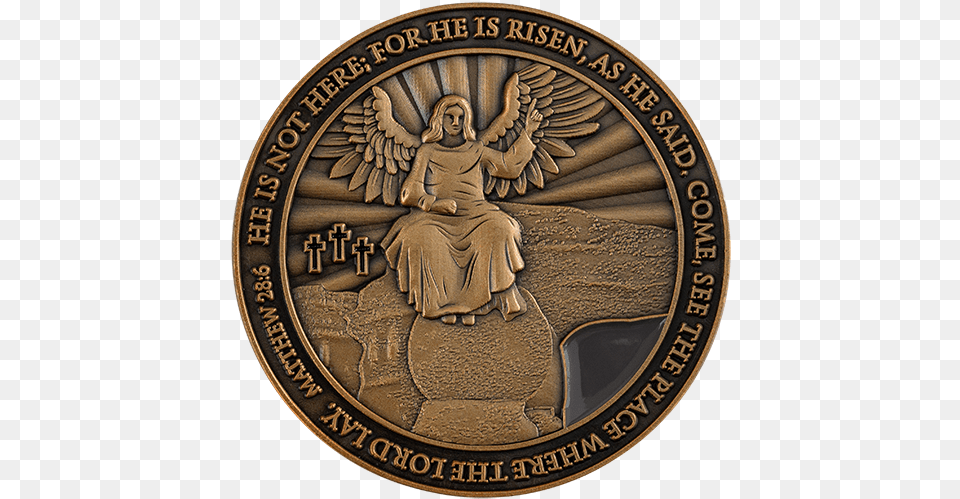 Resurrection Of Jesus Antique Gold Empty Tomb Icon, Bronze, Person, Coin, Money Png