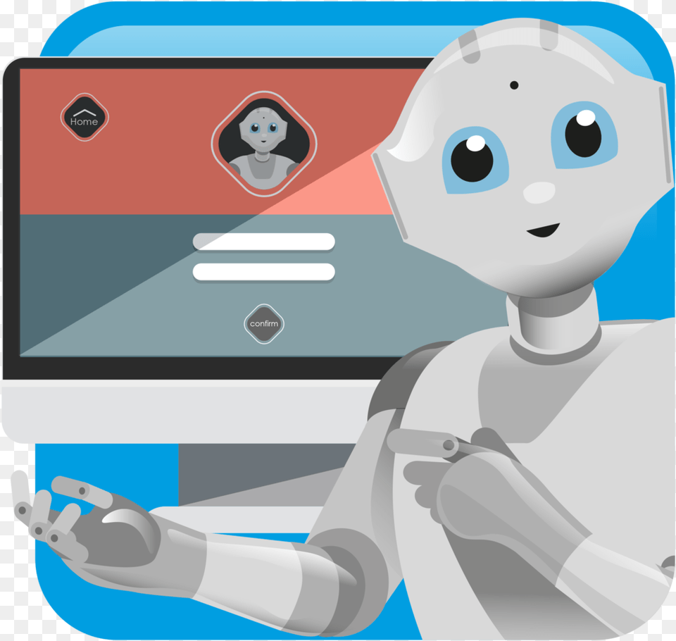 Retail Assistant Software, Robot, Baby, Person, Face Png Image