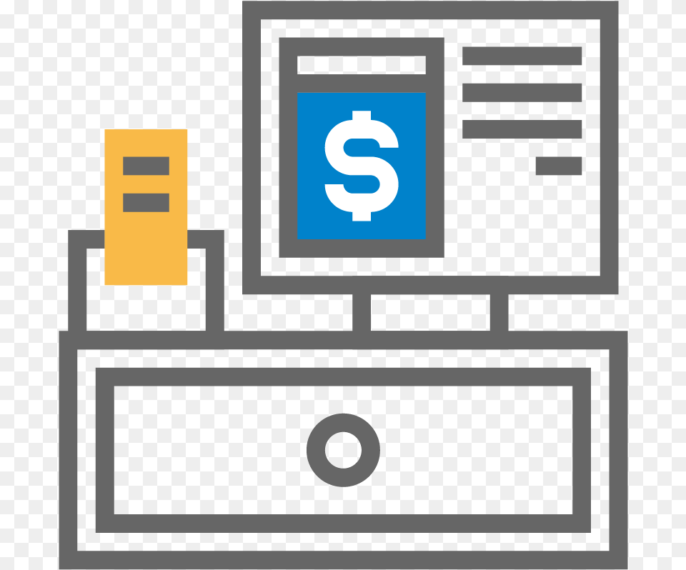 Retail Checkout Icon Icon, Computer Hardware, Electronics, Hardware, Monitor Free Transparent Png