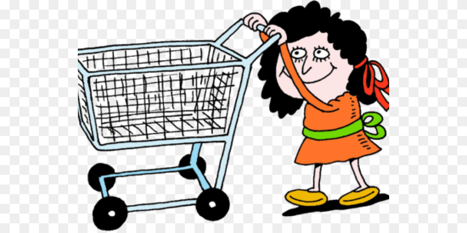 Retail Clipart Grocery Cart Shopping Cart, Cleaning, Person, Baby, Face Png Image