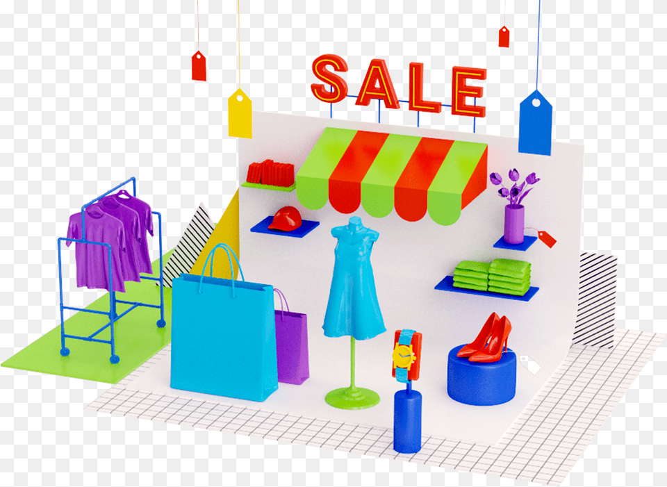 Retail Illustration By Pinch Studio Photography, Play Area, Toy, Accessories, Bag Free Transparent Png