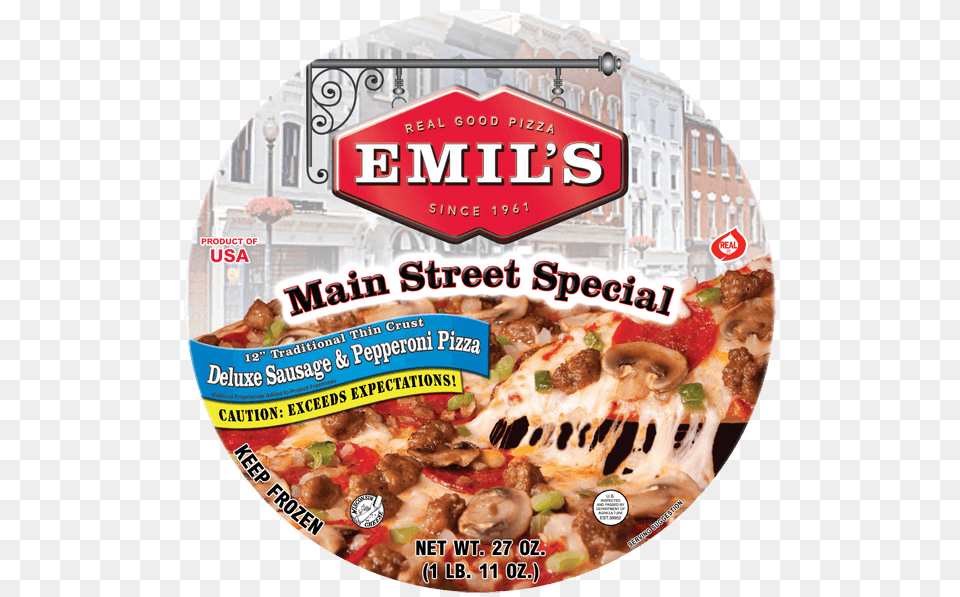 Retail Locations For Emils Pizza In Watertown Wi, Food, Disk, Dvd Free Transparent Png