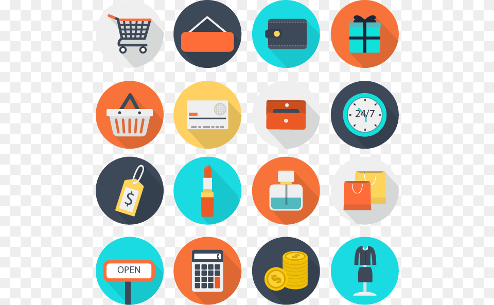 Retail Software Download E Commerce Vector Icons, Text Free Png