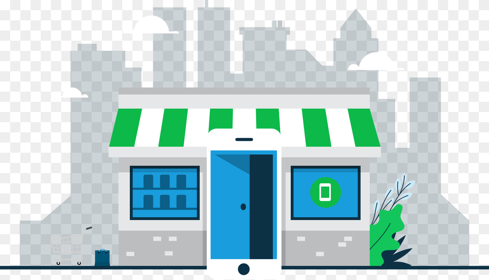 Retail Store Illustration, Awning, Canopy, Face, Head Free Png Download