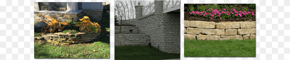 Retaining Wall Stone Wall, Architecture, Potted Plant, Plant, Outdoors Free Png