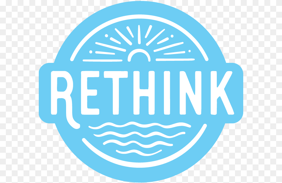 Rethink Water Premium Certified Organic Flavored Water With Zero, Badge, Logo, Symbol Free Png Download