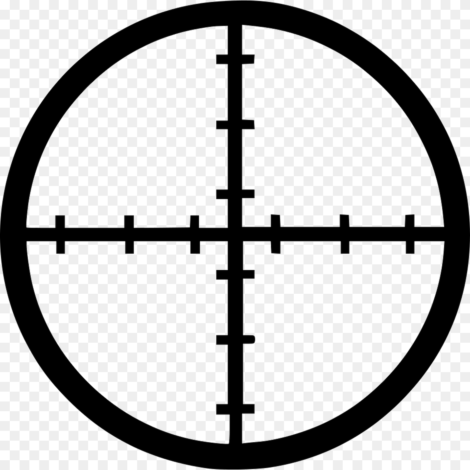 Reticle Shooting Target Telescopic Sight Clip Art, Cross, Symbol Free Png