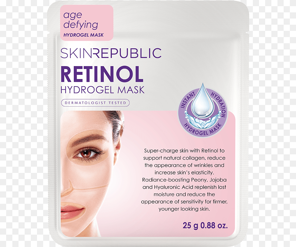 Retinol Hydrogel Face Mask Blond, Adult, Person, Woman, Female Png
