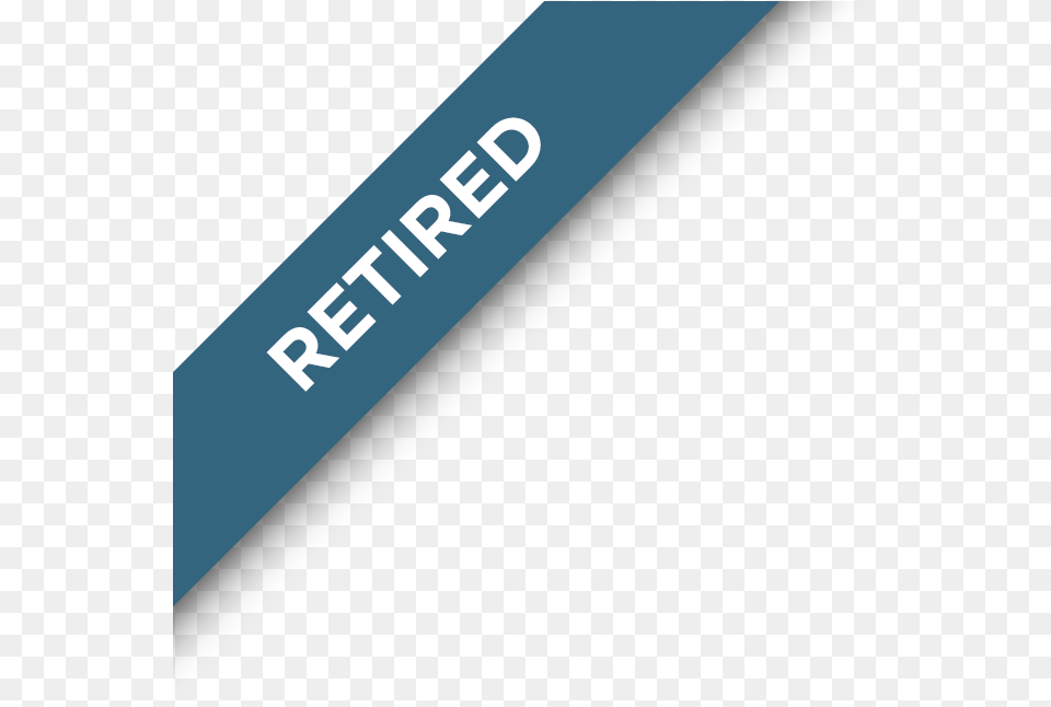 Retired Badge Electric Blue, Sash Free Png