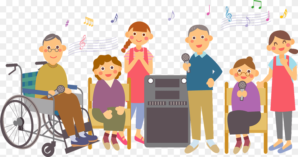 Retirement Home Karaoke Clipart, Furniture, Boy, Person, Child Png