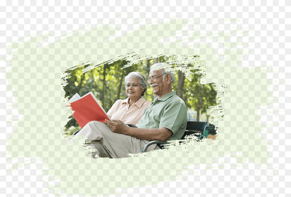 Retirement India, Person, Reading, Adult, Male Free Png