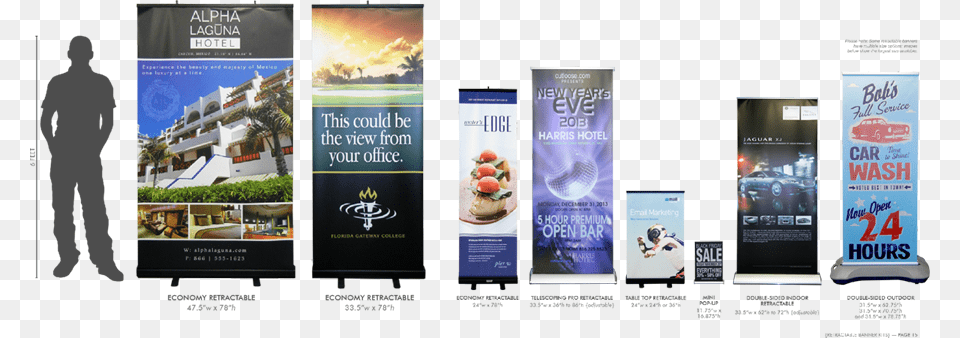 Retractable Banner Design Multiple, Advertisement, Poster, Burger, Food Free Png Download