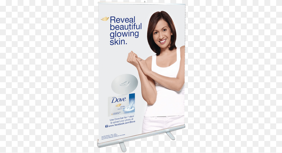 Retractable Banner Stand With Graphics, Adult, Advertisement, Female, Person Free Png