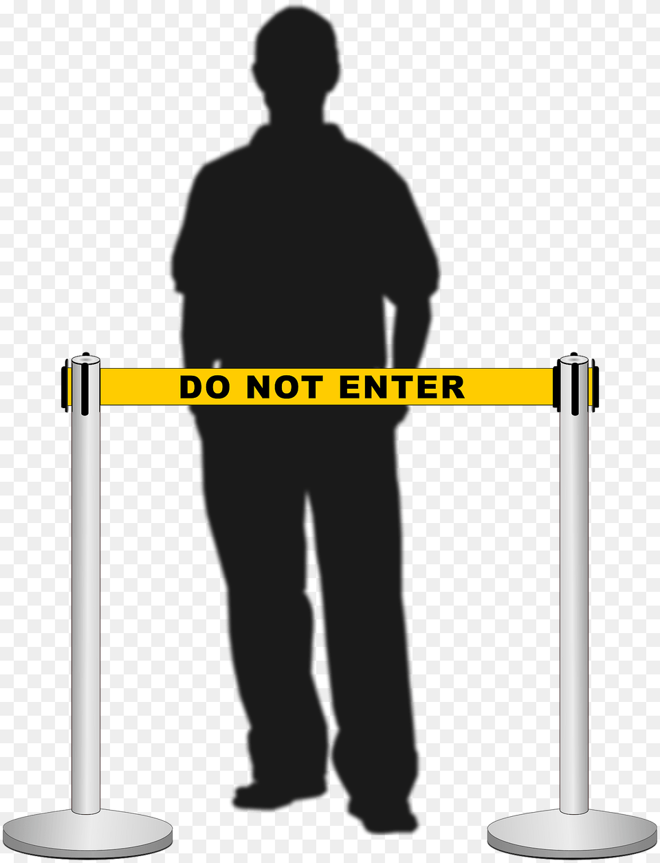 Retractable Belt Stanchion Airport Barrier With A Man Clipart, Adult, Male, Person, Head Png