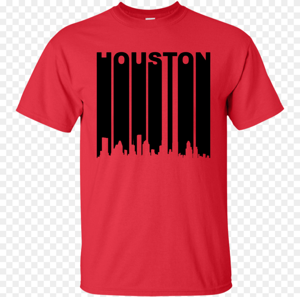 Retro 1970 S Houston Texas Cityscape Downtown Skyline, Clothing, Shirt, T-shirt Free Transparent Png